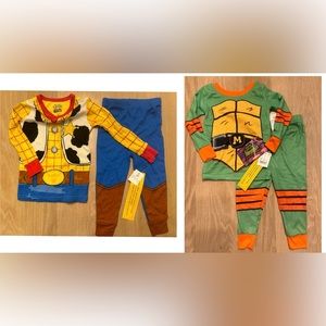 Size 2T Disney Pixar and Nickelodeon Pajama set